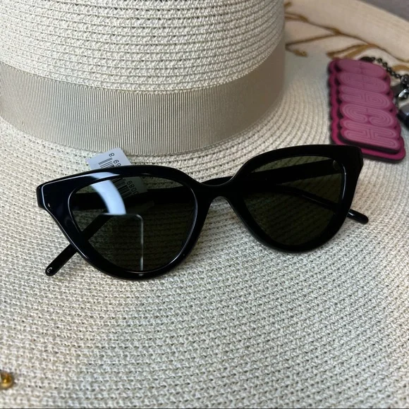 Women\'s Projekt Produkt x Rejina Pyo Black Cat Eye Sunglasses One Size New Womens Projekt Produkt Rejina Pyo Cat Eye Blue Clear  main image 4